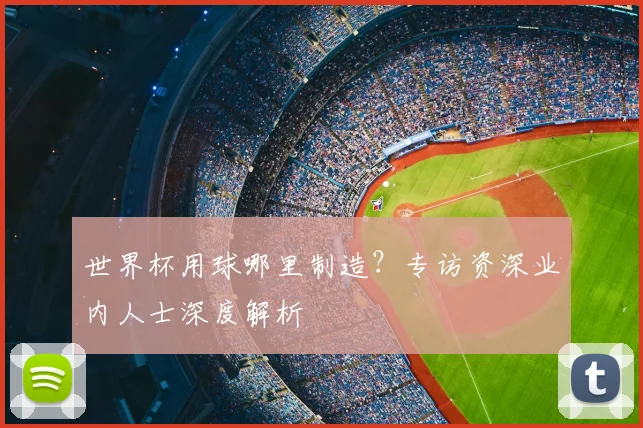 世界杯用球哪里制造?专访资深业内人士深度解析