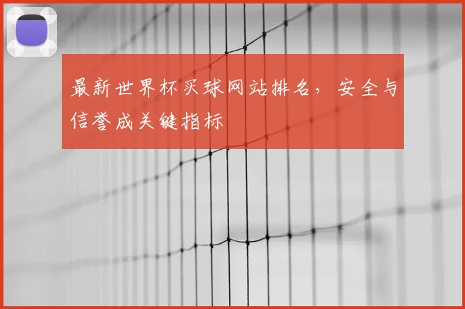 最新世界杯买球网站排名，安全与信誉成关键指标